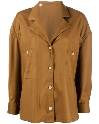 Giuliva Heritage Meryl Long-sleeve Shirt - Brown