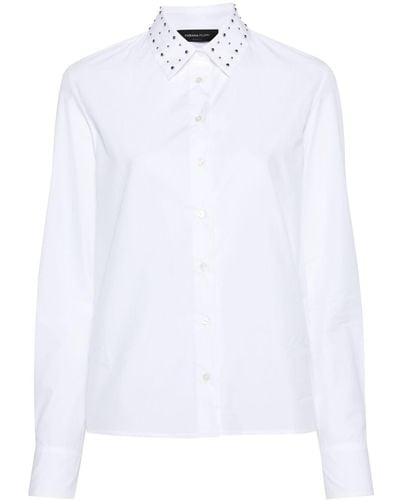 Fabiana Filippi Camisa con apliques - Blanco
