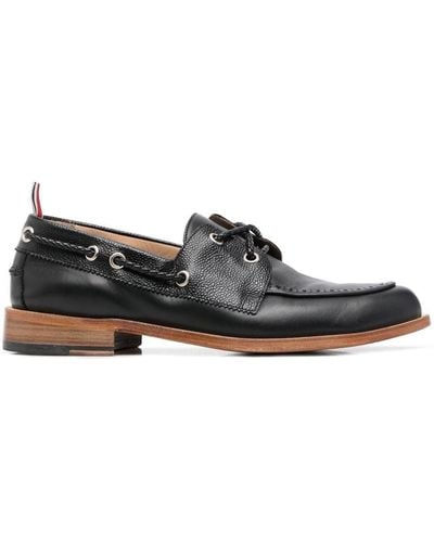 Thom Browne Chaussures en cuir à lacets - Noir