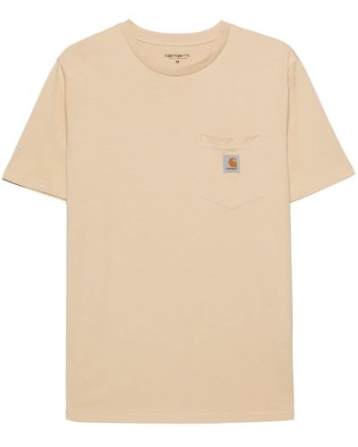 Carhartt Wip Pocket Cotton T-shirt - Natural