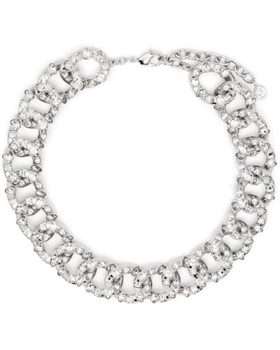 Swarovski Dextera Chain-link Necklace - White
