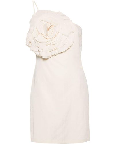 Blumarine Mini-jurk Met Bloemenpatch - Naturel