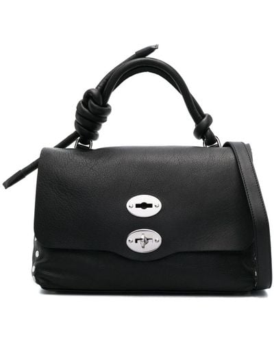 Zanellato Postina Leather Tote Bag - Black