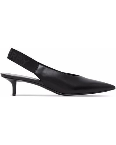 Burberry Zapatos de tacón con puntera en punta - Negro