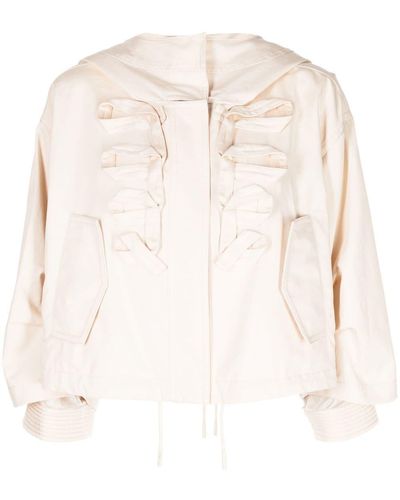 Ports 1961 Classic Hood Cropped Jacket - Natural