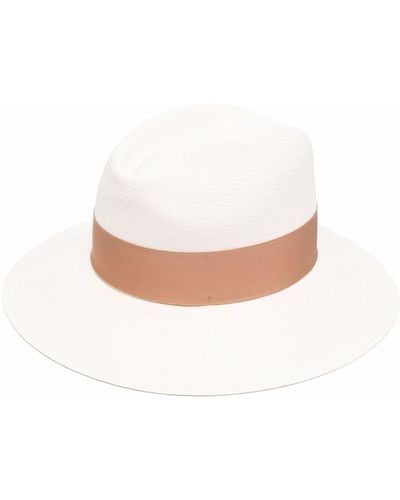Borsalino Sombrero de ala ancha - Blanco
