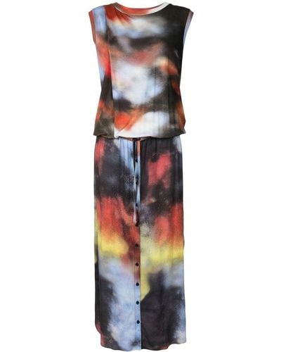 UMA | Raquel Davidowicz Alface Drop-waist Dress - Multicolor