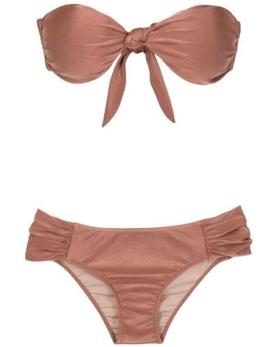 Adriana Degreas Orquidea Vintage Strapless Bikini - Pink