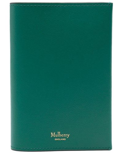Mulberry Leather Passport Case - Green