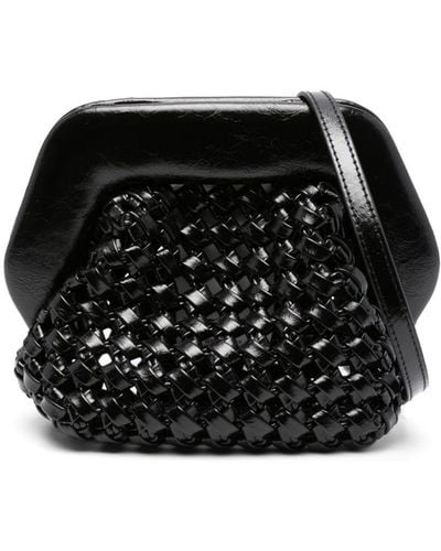 THEMOIRÈ Sac à bandoulière Tasche à design de perforations - Noir