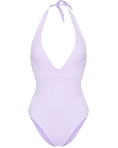 Mc2 Saint Barth Marylin Low-back Swimsuit - Purple