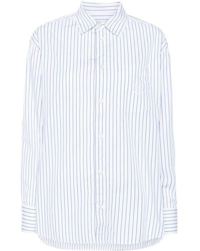 Carhartt W' L/s Linus Striped Shirt - White