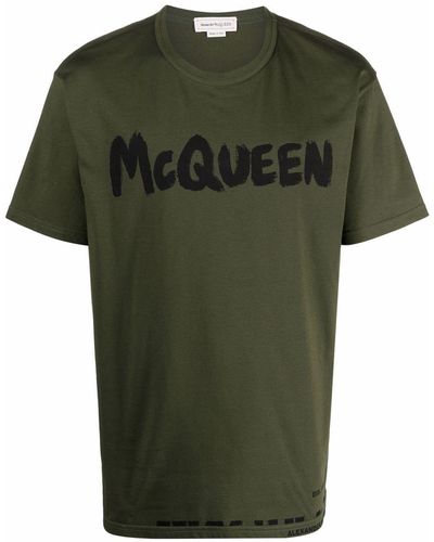 Alexander McQueen ロゴ Tシャツ - グリーン