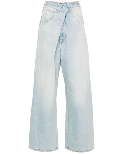 DARKPARK Ines Low-rise Wide-leg Jeans - Blue