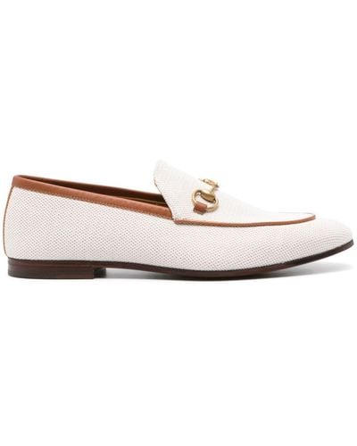 Gucci Horsebit-embellished Loafers - White