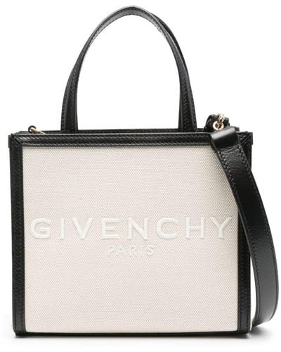Givenchy G Tote Canvas Mini Bag - Natural