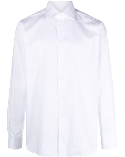 Corneliani スプレッドカラー シャツ - ホワイト