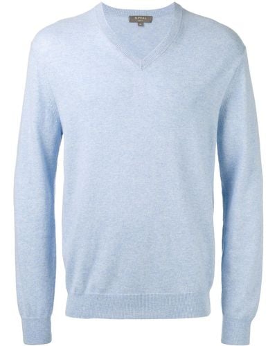 N.Peal Cashmere Mock Neck Sweater - Blauw