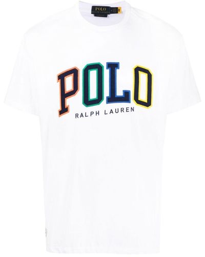 Polo Ralph Lauren ホワイト クラシックフィット Tシャツ