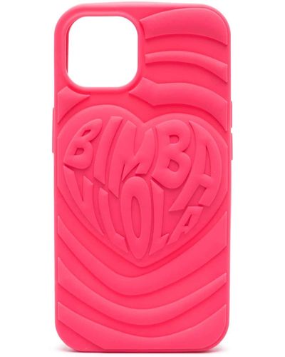 Bimba Y Lola Logo-embossed Iphone 13 Case - Pink