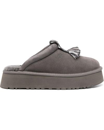UGG Tazzle Suede Slippers - Gray