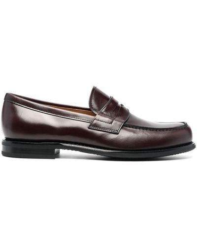 Church's Penny-slot Leather Loafers - Red