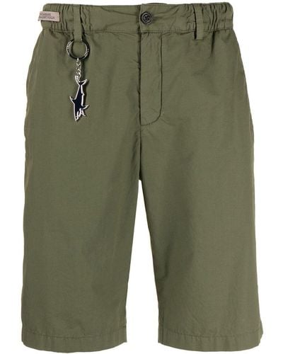 Paul & Shark Pantalones chinos cortos con cinturilla elástica - Verde