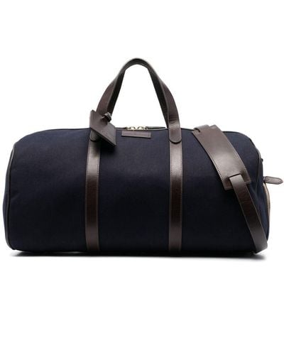 Polo Ralph Lauren Cotton Leather-trim Duffle Bag - Black