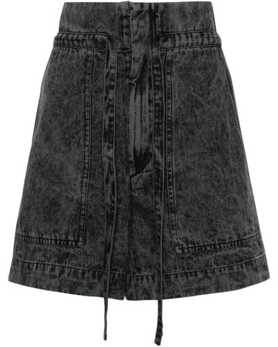 Isabel Marant Ipolyte Denim Shorts - Black