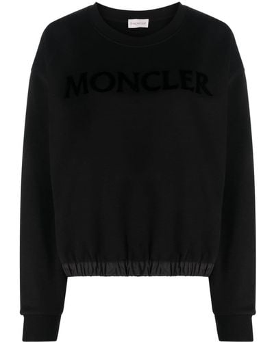 Moncler Sweater Met Logoprint - Zwart