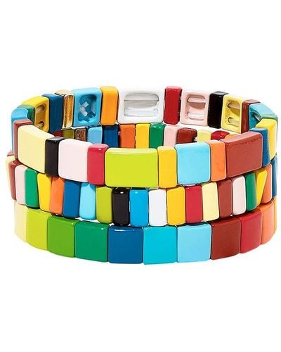 Roxanne Assoulin Set de tres pulseras Rainbow Brite - Azul