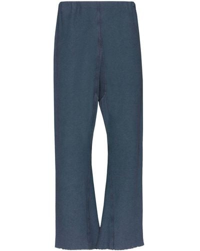 Maison Margiela Wide-leg Cotton Track Pants - Blue