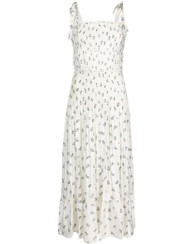 Polo Ralph Lauren Maxi-jurk Met Bloemenprint - Wit