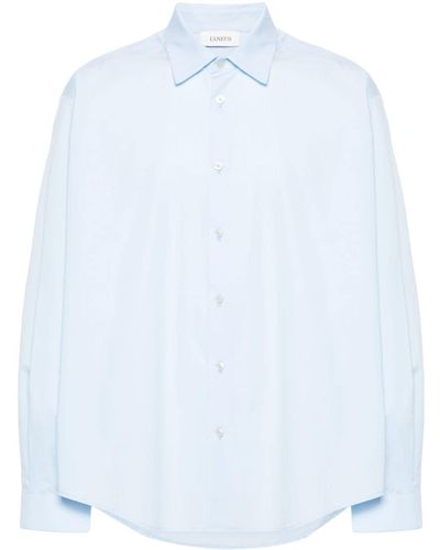 Laneus Poplin Cotton Shirt - White