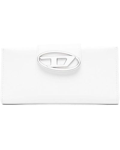 DIESEL Julie Logo-plaque Leather Wallet - White