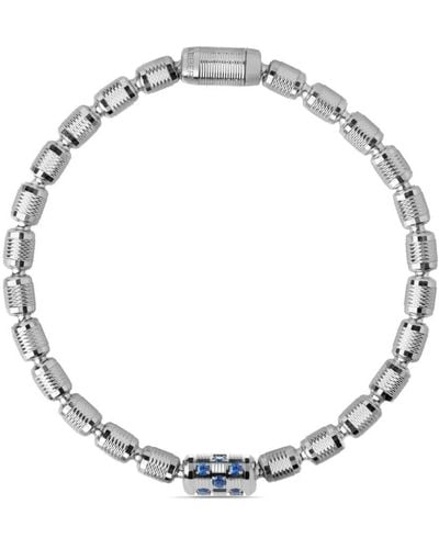 Officina Bernardi 18kt White Gold Lumen Sapphire And Diamond Bracelet