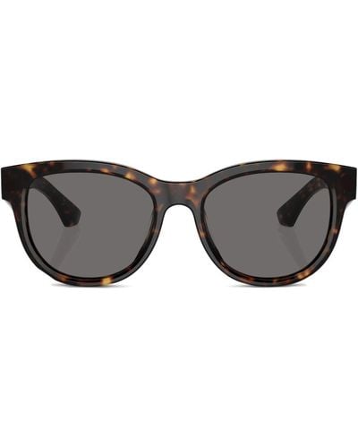 Burberry Tortoiseshell Wayfarer-frame Sunglasses - Grey