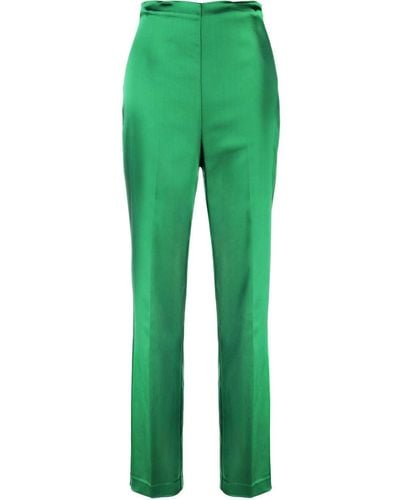 P.A.R.O.S.H. Pantalones de talle alto - Verde