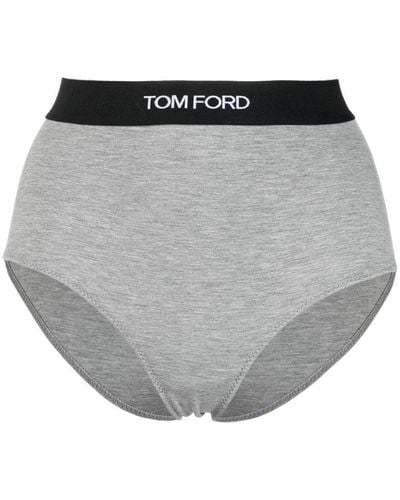 Tom Ford トム・フォード ロゴウエスト ショーツ - グレー