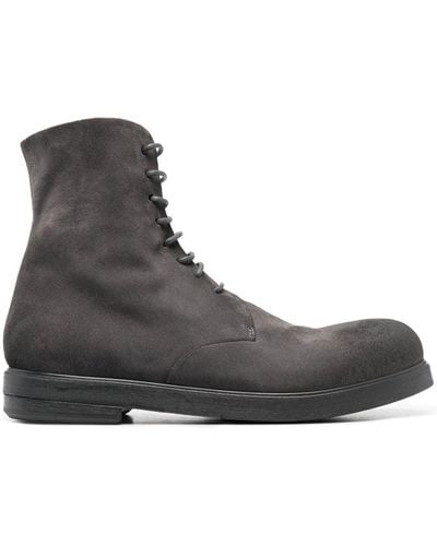 Marsèll Zucca Lace-up Combat Boots - Gray