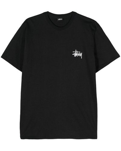 Stussy Basic Cotton T-shirt - Black