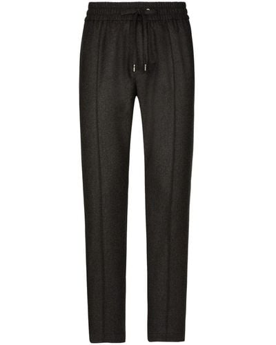 Dolce & Gabbana Pantalones de chándal rectos - Negro
