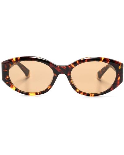 Stella McCartney Lunettes de soleil à effet écailles de tortue - Neutre