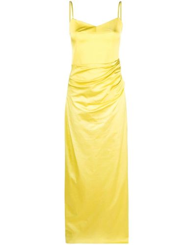 GAUGE81 Vona Draped Dress - Yellow