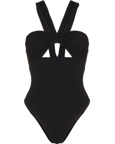 Nensi Dojaka Butterfly Cut-out Swimsuit - Black