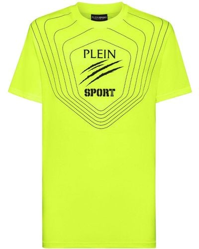 Philipp Plein T-Shirt mit Logo-Print - Gelb