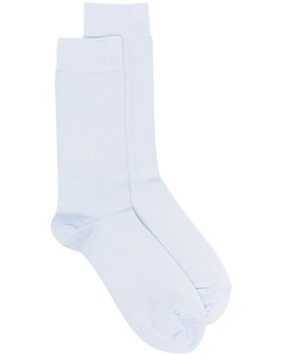 Sunspel Logo-print Socks - White