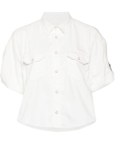 Sacai Hemd mit Klappentasche - Weiß