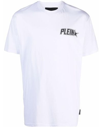 Philipp Plein Plein Star T-Shirt mit Logo-Print - Weiß
