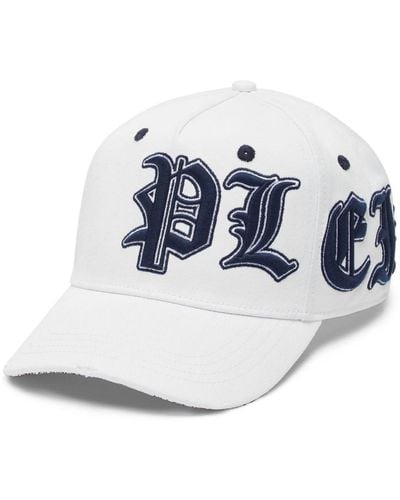 Philipp Plein Logo-embroidered Cotton Cap - Blue